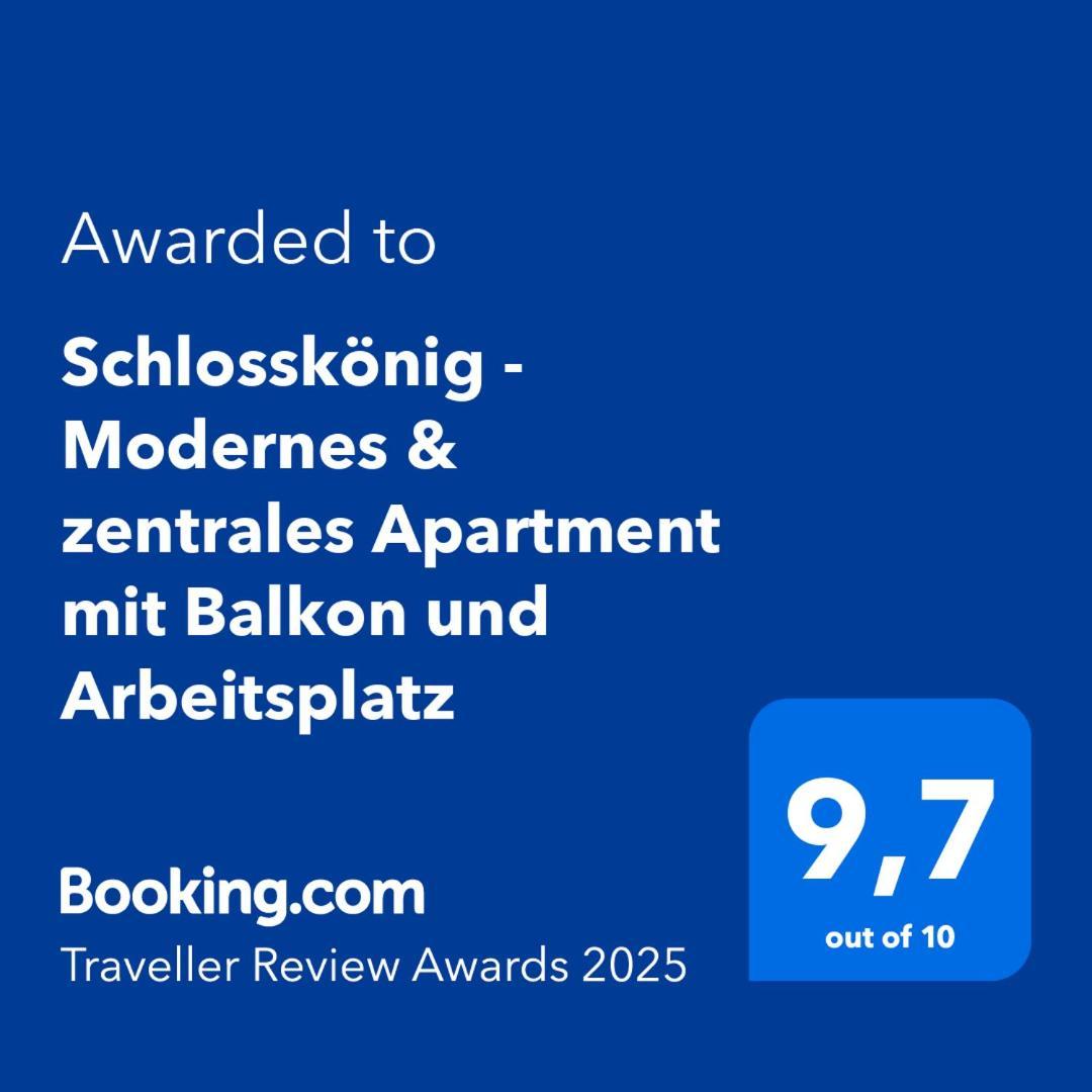 Schlosskoenig - Modernes & Zentrales Apartment Mit Balkon Und Arbeitsplatz Schwerin  Extérieur photo